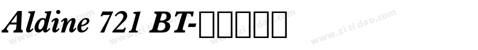 Aldine 721 BT字体转换